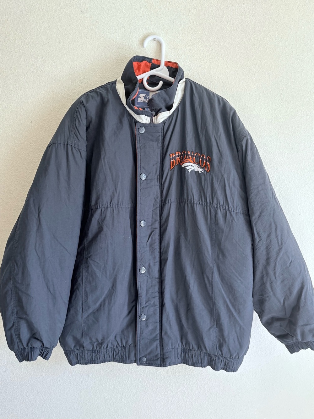 Starter Men’s Broncos Bomber Vintage Jacket size Medium